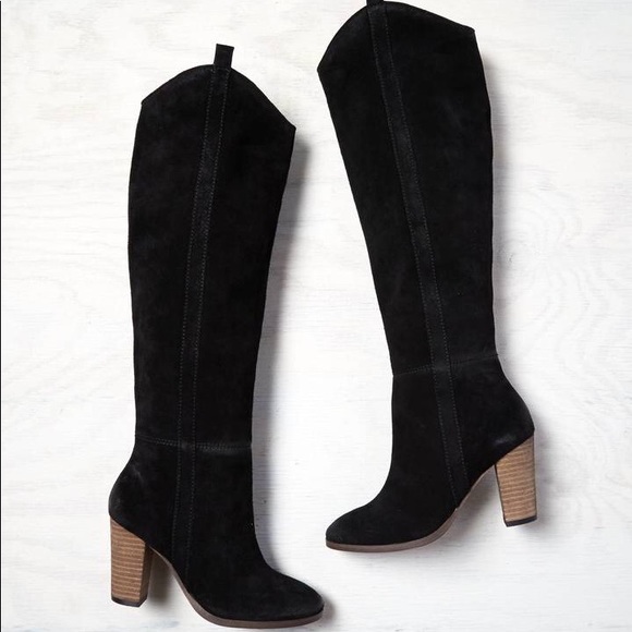 dolce vita black suede booties